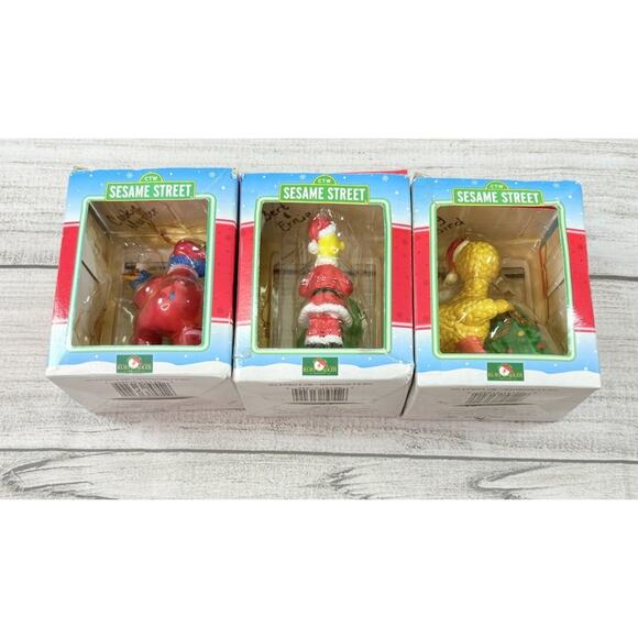 1998 Kurt Adler Sesame Street Christmas Ornament Lot Of 3 - Picture 6 of 13